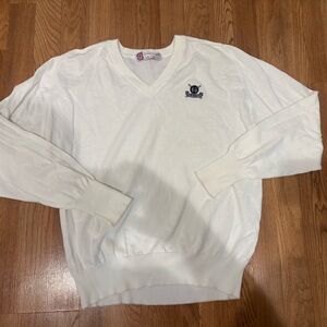 Vintage - Slazenger Cream country club V-Neck Sweater